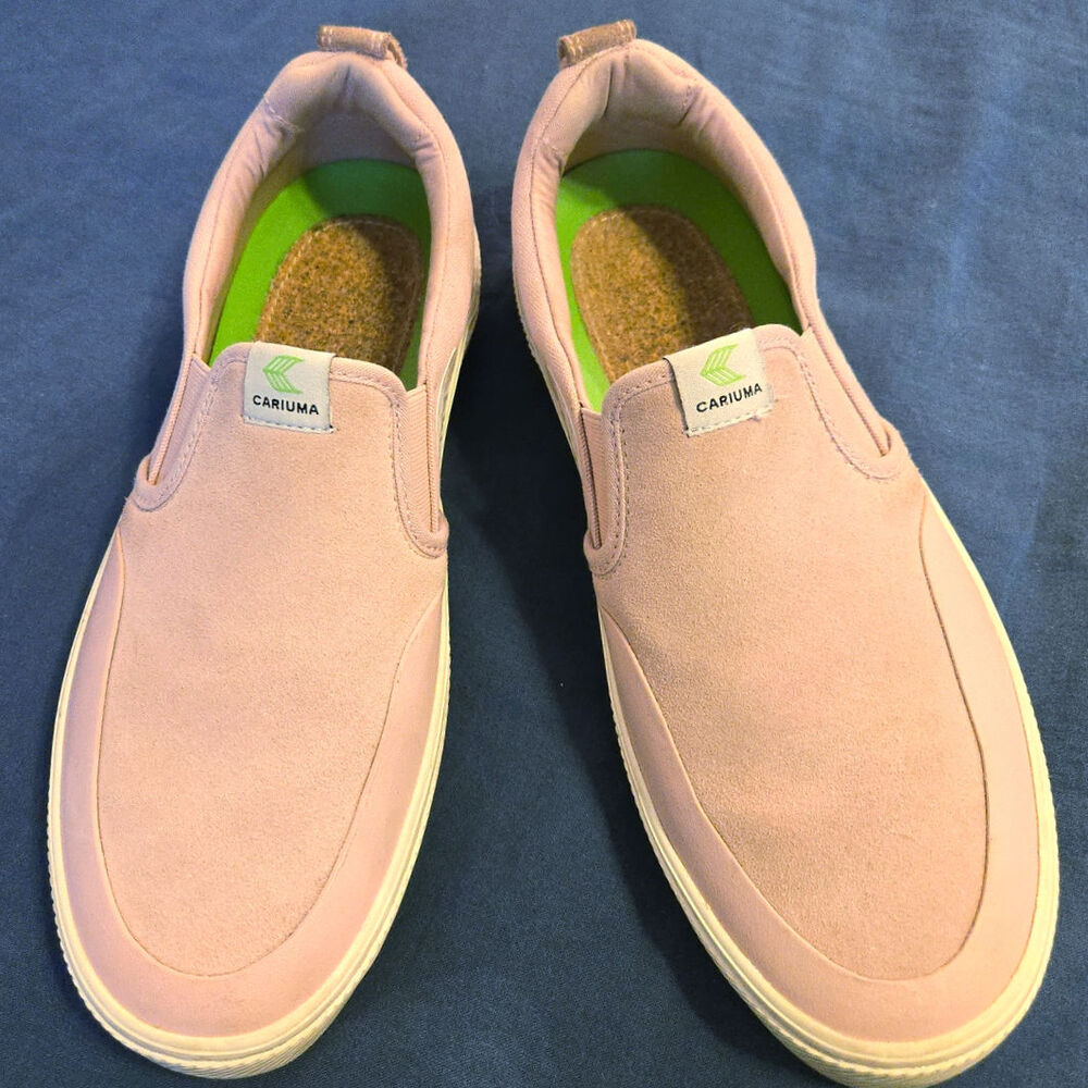 Sz 10W CARIUMA Rose Suede Slip-on Sneaker